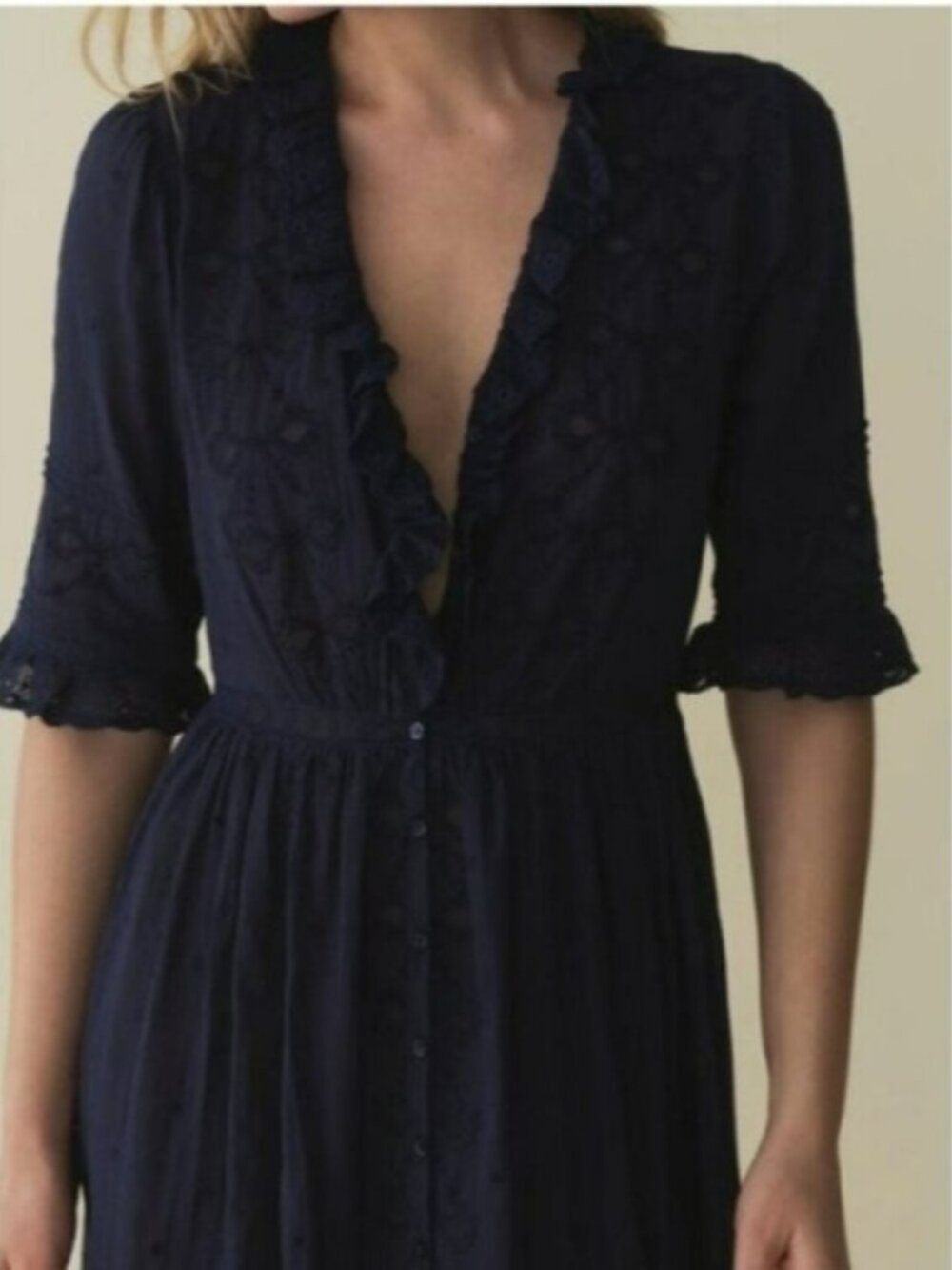 NWT Doen Rosabella Adriatic Lace Dress.